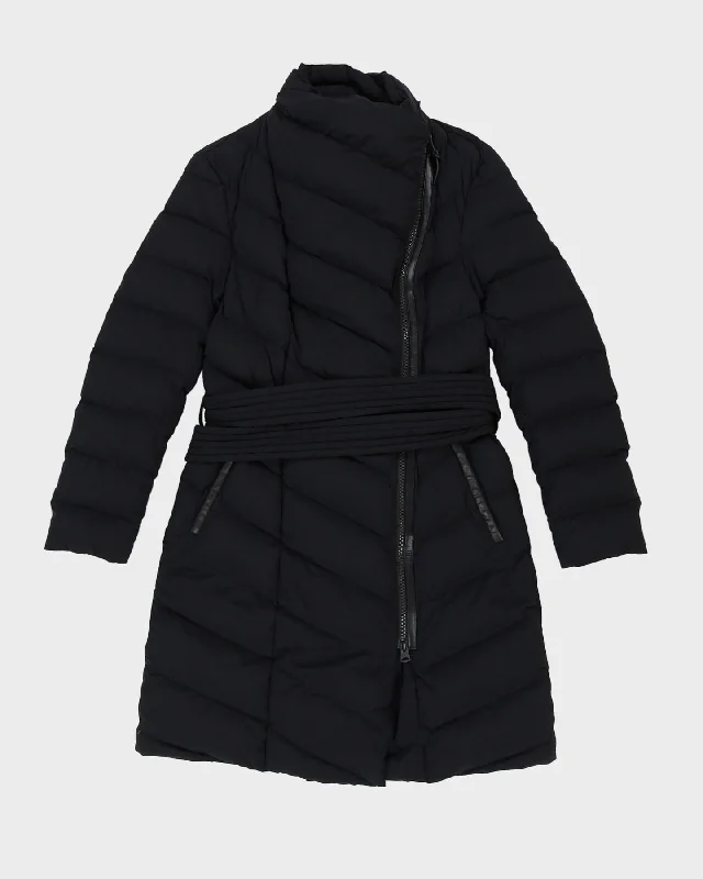 Mackage Ilena Black Belted Puffer Jacket - S Plaid Jacket Tartan Jacket Houndstooth Jacket