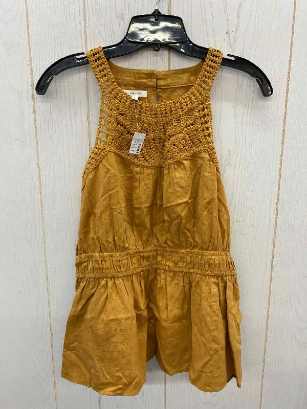 Maurices Mustard Womens Size L Tank Top flowy tank top
