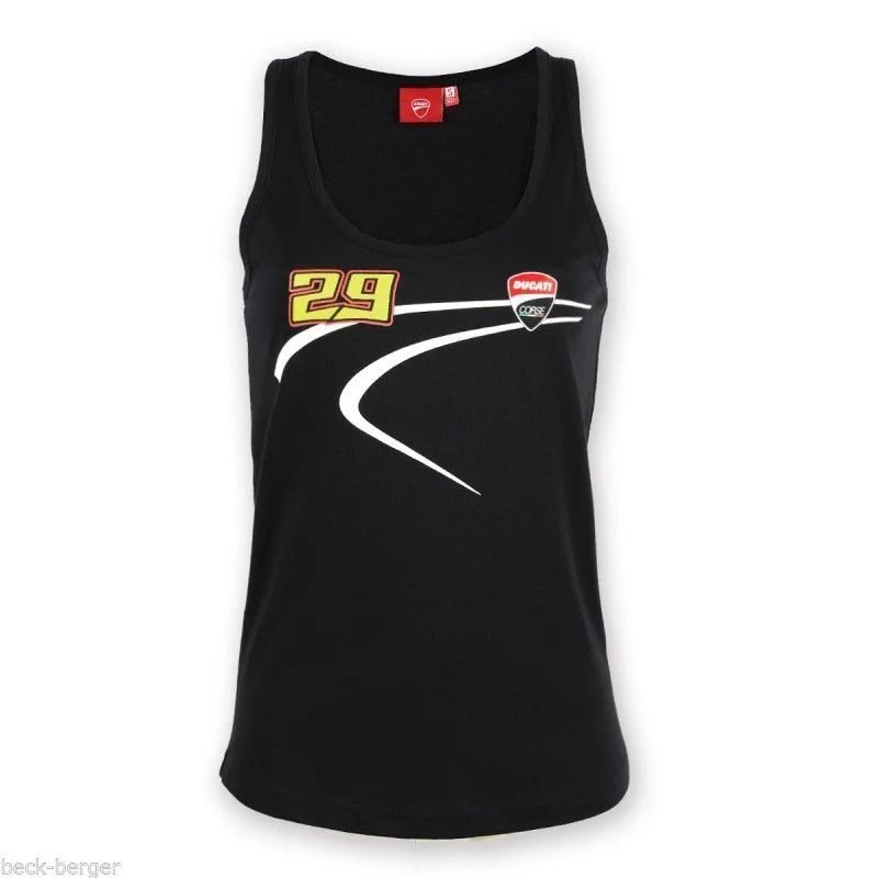 Official Andrea Ianonne Womans Black Tank Top - 13 36015 slim fit tank