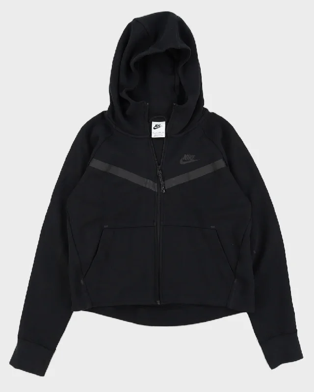 Nike Black Track Jacket - XS Welt Pockets Slit Pockets Flap Pockets