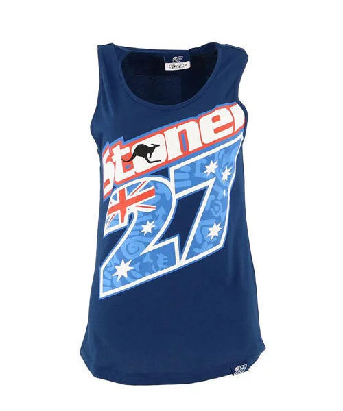 Official Casey Stoner 27 Navy Woman Tank Top - 17 34503 rhinestone tank top