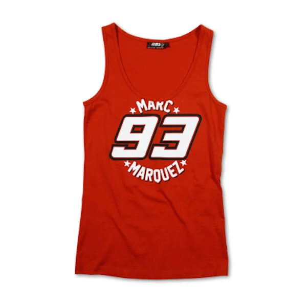 Official Marc Marquez 93 Red Womans Tank Top - gold tank top