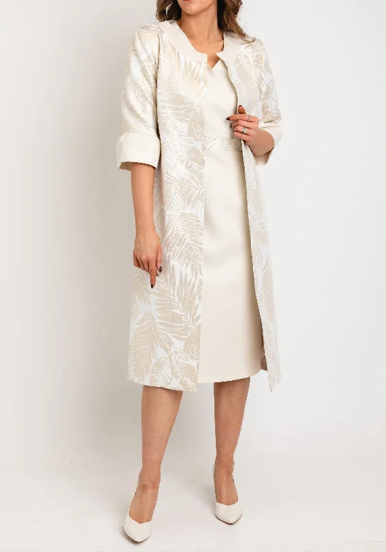 Ophelia Melita Ava Leaf Print Dress & Jacket Set, Pearl Satin Jacket Silk Jacket Chiffon Jacket Ophelia Melita Ava Leaf Print Dress & Jacket Set, Pearl Satin Jacket Silk Jacket Chiffon Jacket