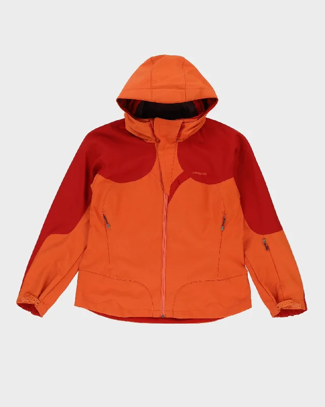 Patagonia Orange Hooded Anorak Jacket - L Chenille Jacket Brocade Jacket Lace Jacket