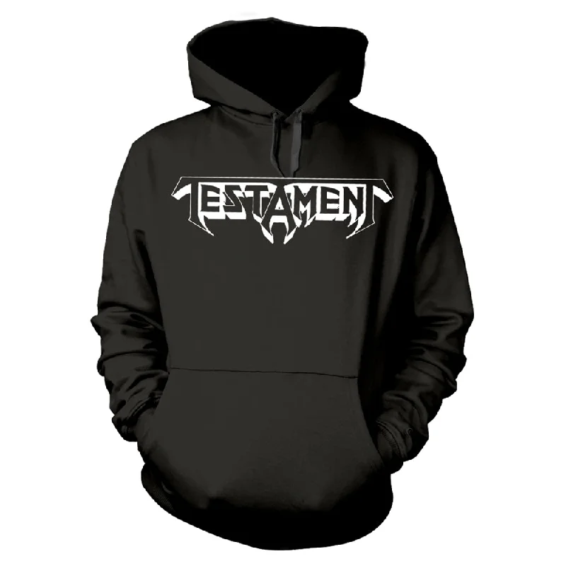 Testament Unisex Hoodie: Bay Area Thrash (back print) Zip Hoodie Drawstring Kangaroo Pocket
