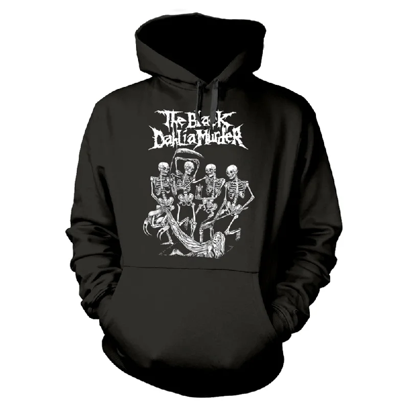 The Black Dahlia Murder Ladies Hoodie: Dance Macabre Hoodie with Front Slit Layering Stylish