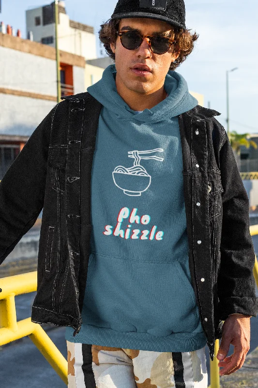 Pho Shizzle - Unisex Heavy Blend™ Hooded Sweatshirt Hoodie with Rhinestones Sparkly Elegant