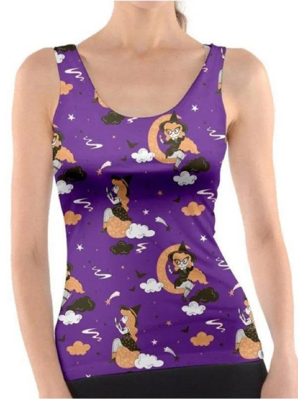 PINUP WITCH PURPLE Tank Top sage tank top
