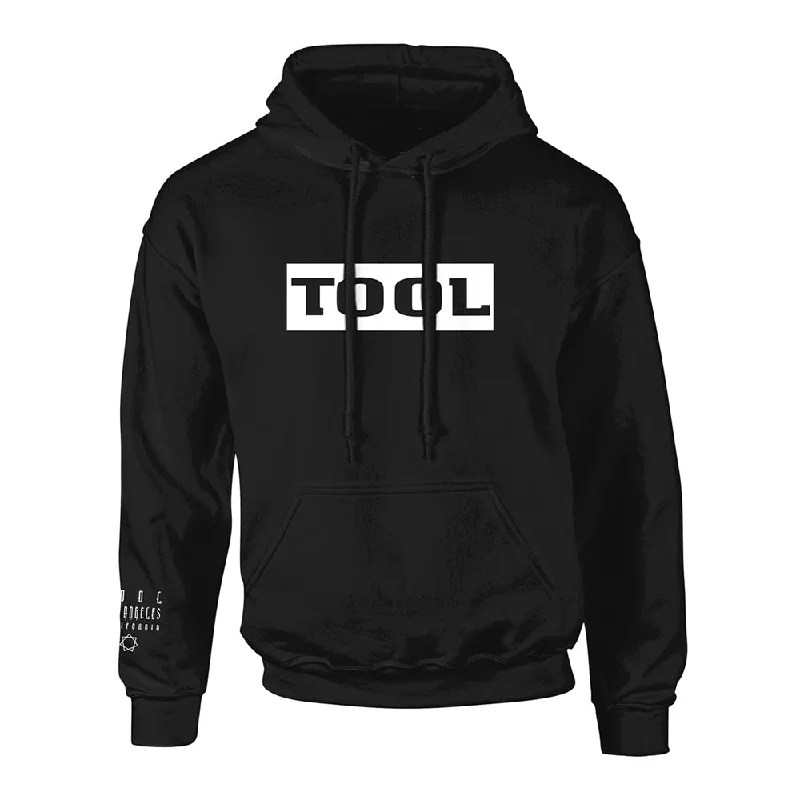 Tool Unisex Hoodie: Logo/Spanner (Back print) Hoodie with Raglan Sleeves Sporty Comfortable