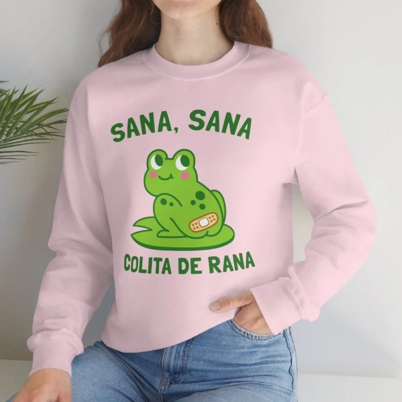 Sana Sana Colita de Rana Crewneck Sweatshirt Hoodie with Lining Warm Insulated