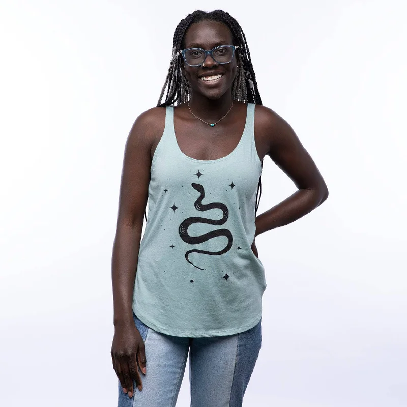 Snake Tank Top solid color tank