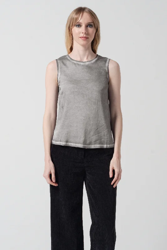 Soave Tank Top - Steel lounge tank top