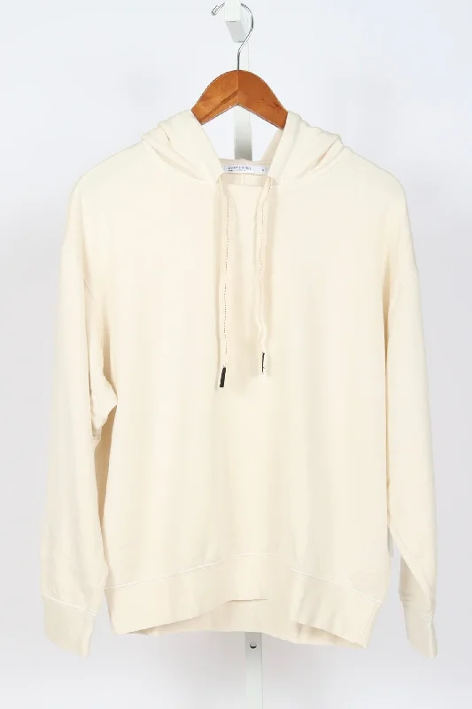 Softest Fleece Hoodie - Cream Hoodie with Snap Buttons Easy Quick