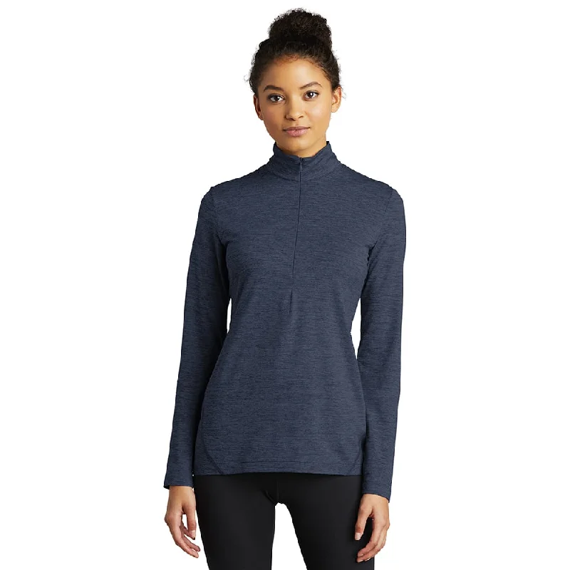 Sport-Tek LST711 Exchange 1.5 Women's Long Sleeve Half-Zip Sweatshirt Zip Hoodie Drawstring Kangaroo Pocket Sport-Tek LST711 Exchange 1.5 Women's Long Sleeve Half-Zip Sweatshirt Zip Hoodie Drawstring Kangaroo Pocket