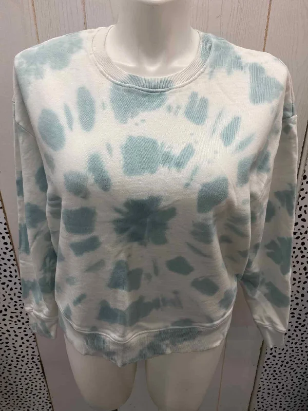 Time & Tru Teal Womens Size 20 Sweatshirt Hoodie with Drawcord Adjustable Secure