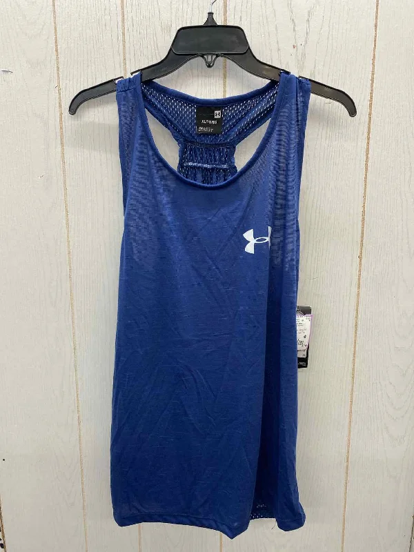 Under Armour Blue Womens Size XL Tank Top ribbed tank top