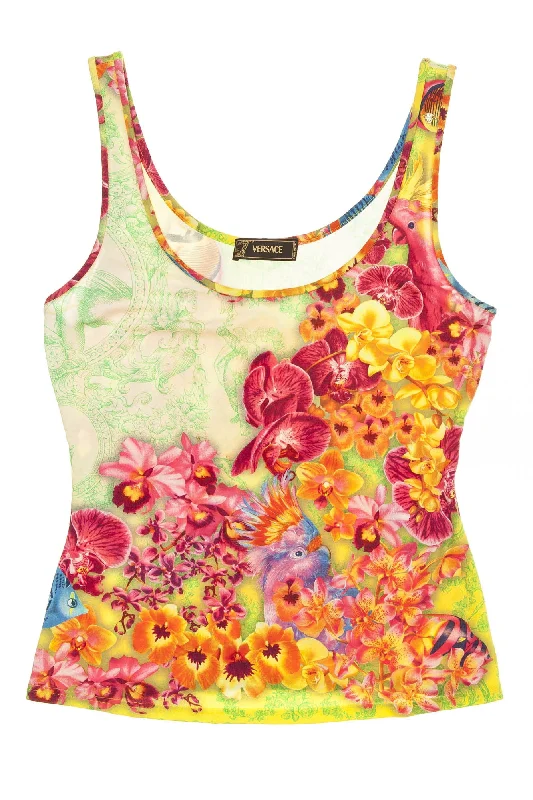 Versace - Colorful Tank Top - IT 40 sequin tank top