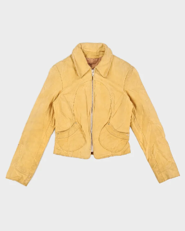 Vintage 1980s Butterfly Leather Jacket - XXXS Anorak Shell Jacket Lightweight Jacket