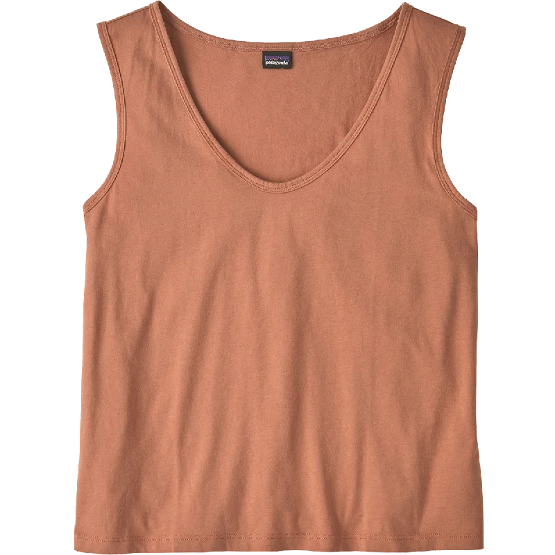 Women's Regenerative Organic Certified Cotton Tank Top baby blue tank