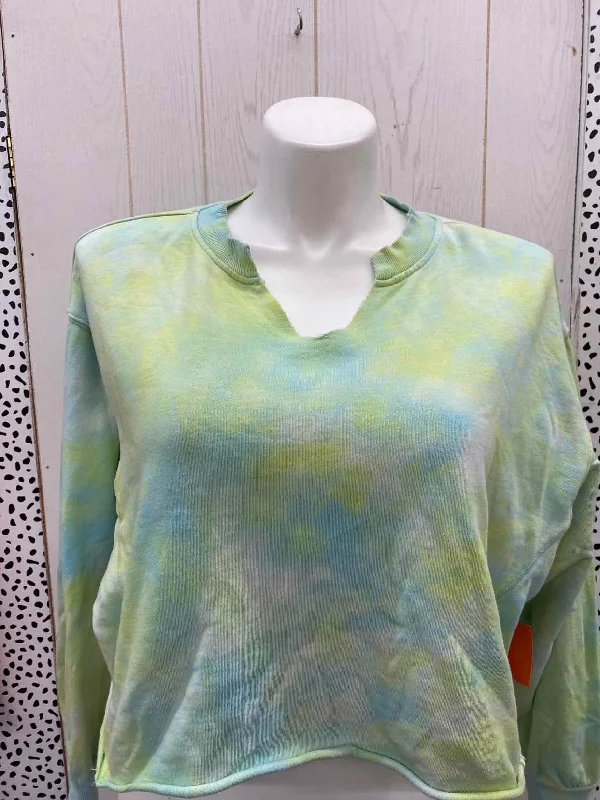 Wild Fable Green Junior Size XL Sweatshirt Hoodie with Longline Fit Extended Stylish