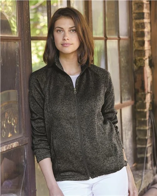 Women’s Vintage Sweaterfleece Full-Zip Sweatshirt Hoodie with Hem Fringe Bohemian Relaxed