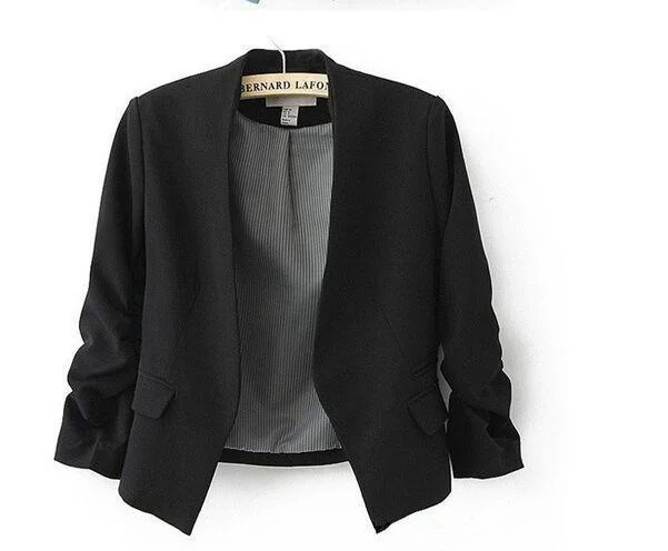2022 Fashion Basic Jacket Blazer Women Suit Cardigan Puff Sleeve Ladies Autumn Plus Size Brand Coats Casual blazer female Fitted Jacket Loose Jacket Oversized Jacket