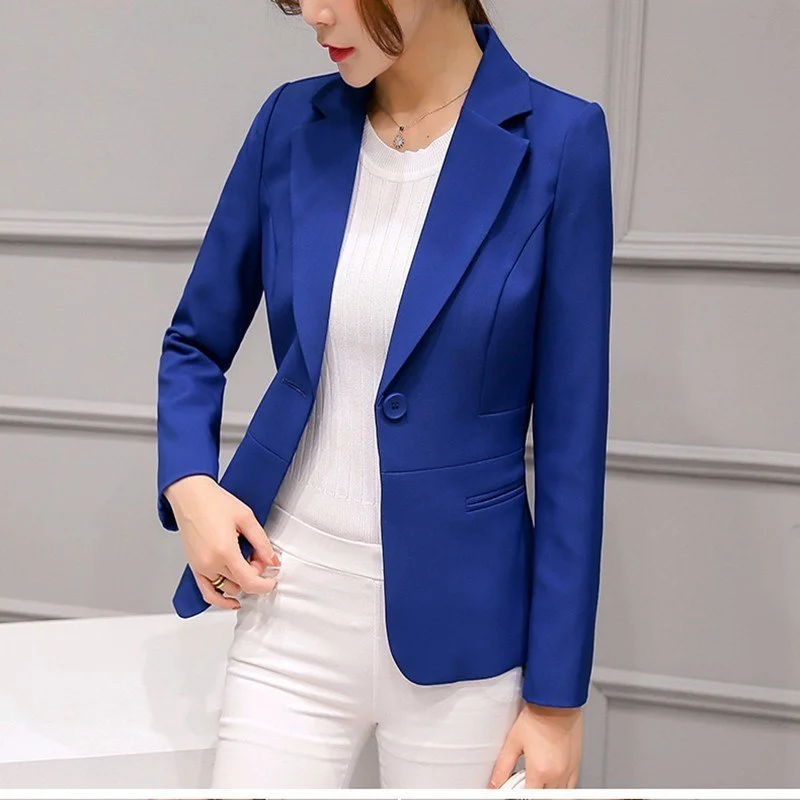 Wine Red Black Women Blazers And Jackets Spring Autumn Fashion Single Button Blazer Femenino Ladies Blazer Female top Y648 Mesh Jacket Canvas Jacket Denim Jacket