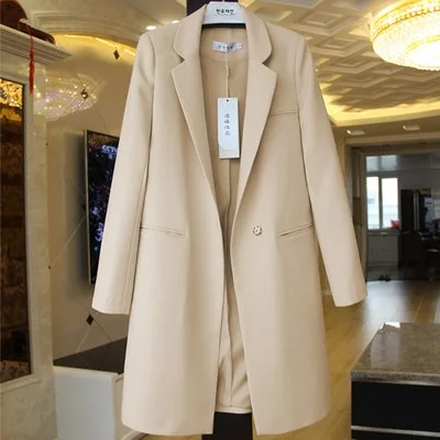 spring and autumn new suit female long sleeve large size women blazers orange plus size 3XL jacket suit jacket Wool Jacket Cashmere Jacket Tweed Jacket