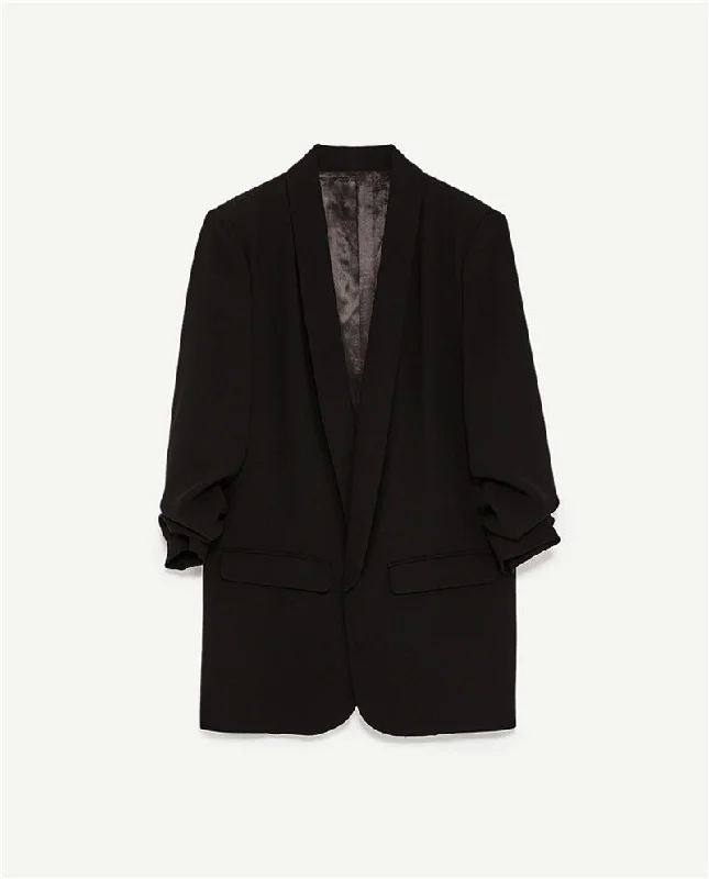 High Quality 2022 Basic Jacket Blazer Women Suit Cardigan Puff Sleeve Ladies Autunm Brand Coats Casual blazer female Office Striped Jacket Polka Dot Jacket Floral Jacket