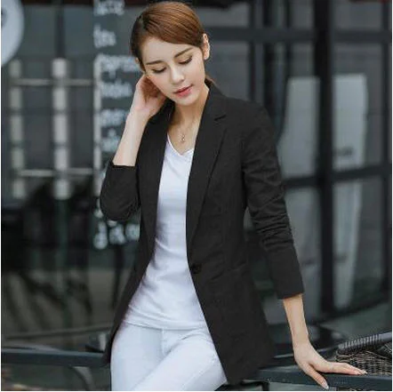 Large Size Blazer Women Spring Casual Three Quarters Sleeve Linen Suit Jacket Candy-Color Ladies Blazers Jackets XXXL 4XL A1676 Chenille Fabric Brocade Fabric Lace Fabric