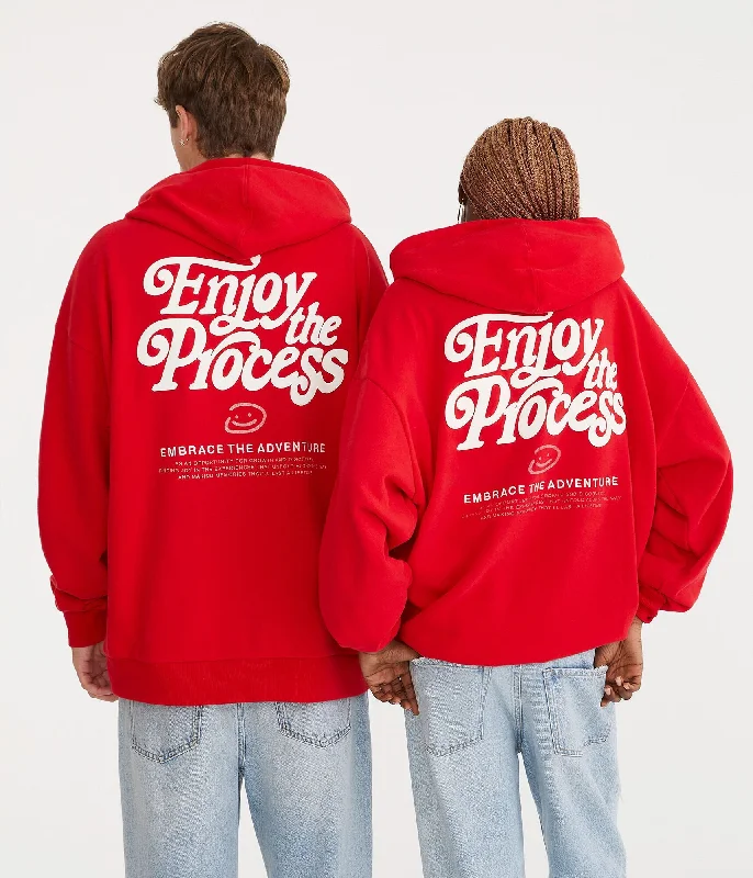 Aeropostale Enjoy The Process Essentials Pullover Hoodie Wrist Length Sleeve