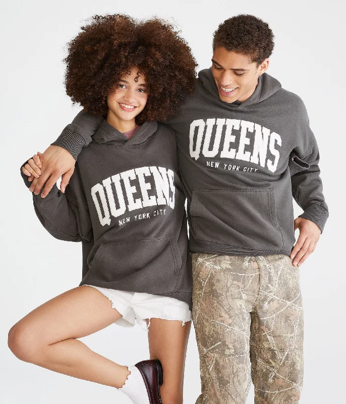 Aeropostale Queens Nyc Essentials Pullover Hoodie Besom Neck Pullover