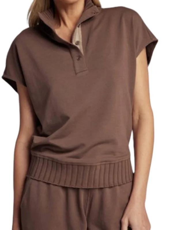 Clove Pullover In Coco Peter Pan Collar