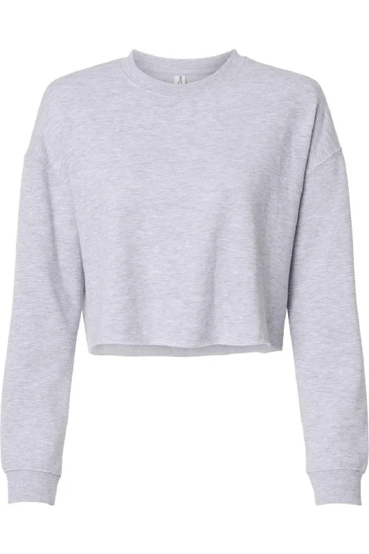 Independent Trading Co. Women´s Lightweight Cropped Crew Pullover Boyleg Sleeve Pullover