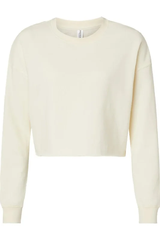 Independent Trading Co. Women´s Lightweight Cropped Crew Pullover Cashmere Luxurious Pullover