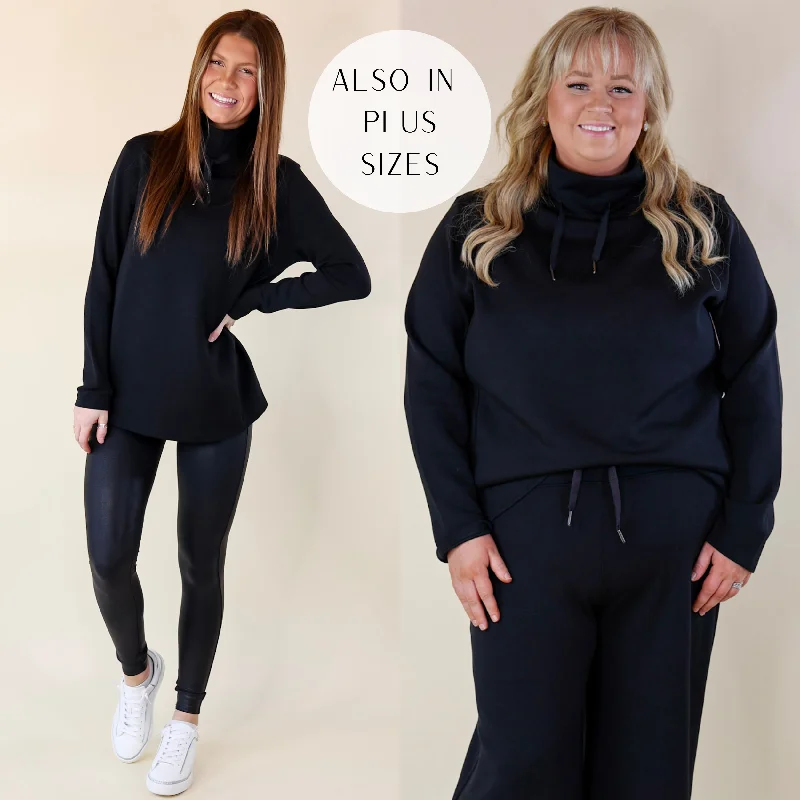 SPANX | AirEssentials Got-Ya-Covered Pullover in Black Bardot Neck Top