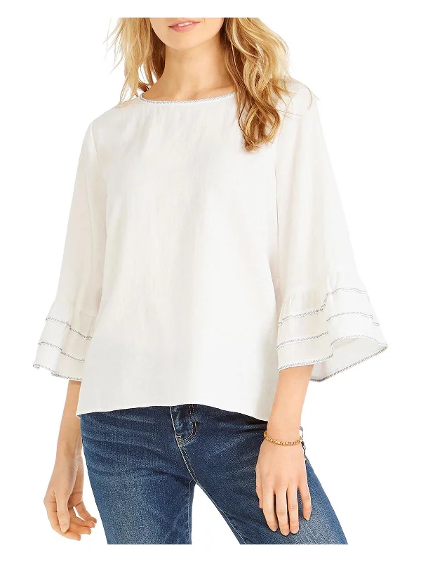 Tangier Womens Pullover Top Textured Knit Design