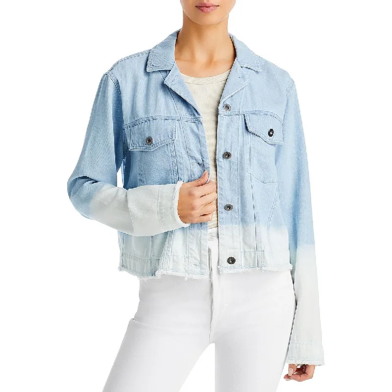 Bella Dahl Womens Coco Tencel Cold Weather Denim Jacket