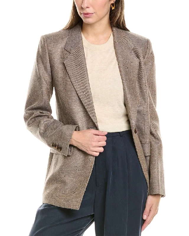 Lafayette 148 New York Single Button Blazer Women's Party Jacket