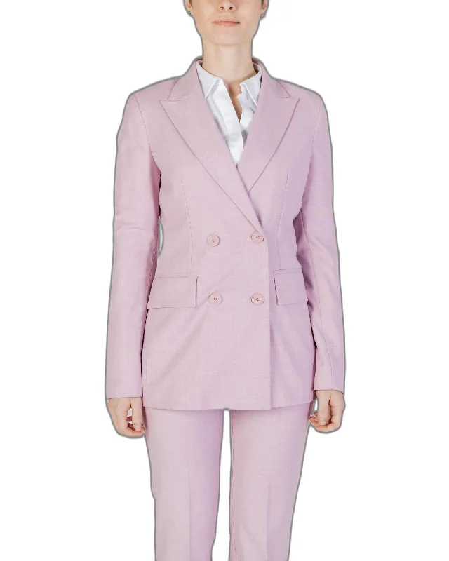 Sandro Ferrone Button Fastened  Blazer with Long Sleeves Women's Vintage Suit