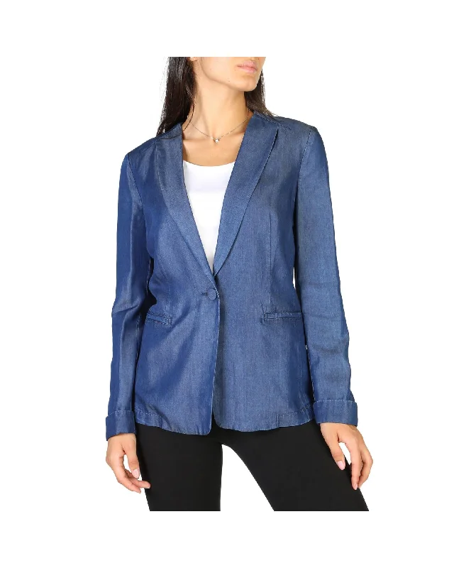 Emporio Armani  Women's Denim Blazer Women's Trendy Suit