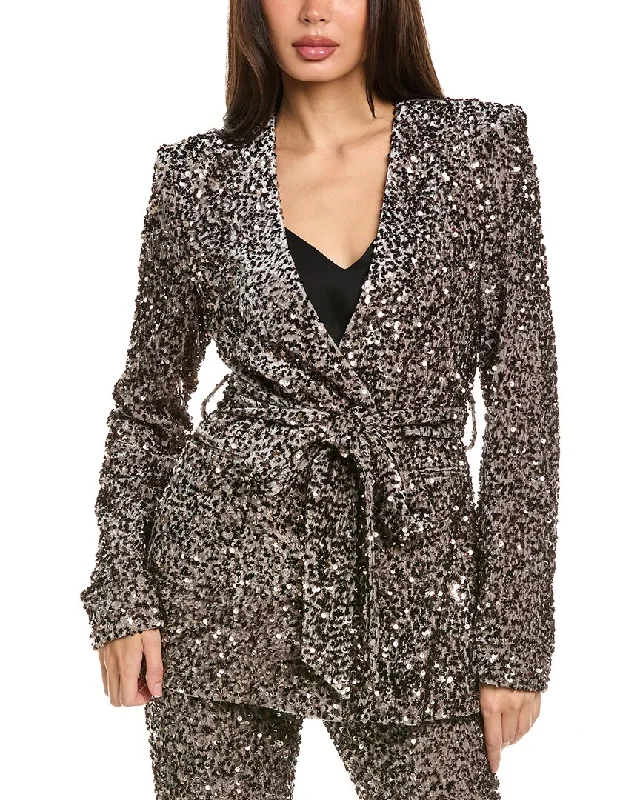 Badgley Mischka Velvet Sequin Blazer Women's Wedding Blazer