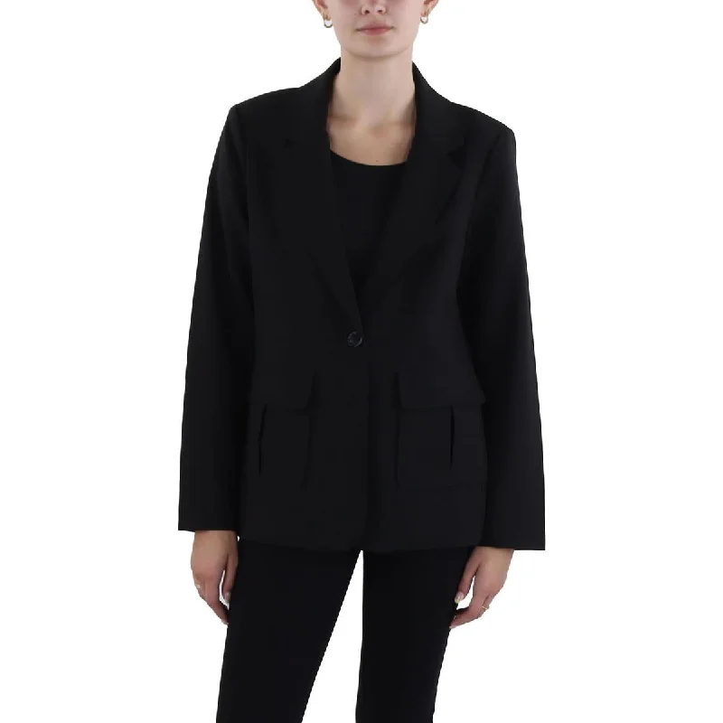 Rambler Womens Suit Separate Business One-Button Blazer Women's Unique Blazer