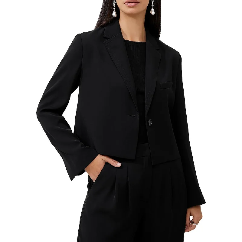 Harry Womens Cropped Suit Separate One-Button Blazer Women's Unique Blazer