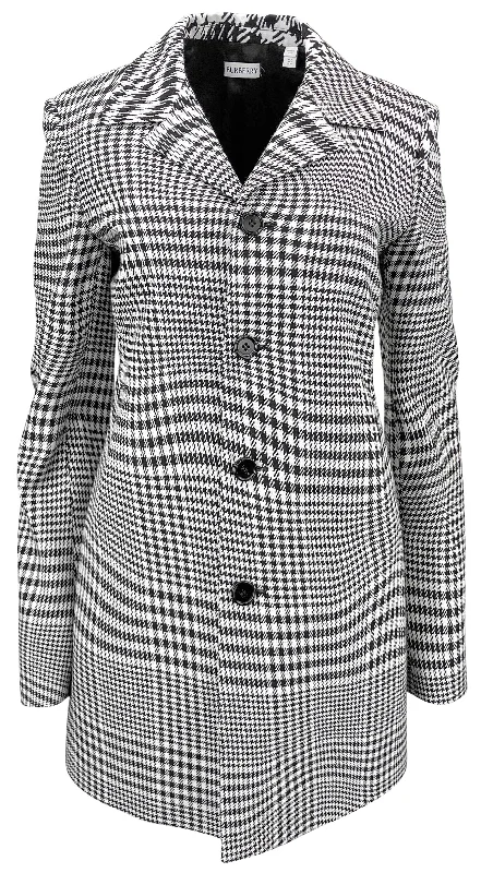 Burberry Warped Houndstooth Blazer in Black/White Women's Luxurious Suit
