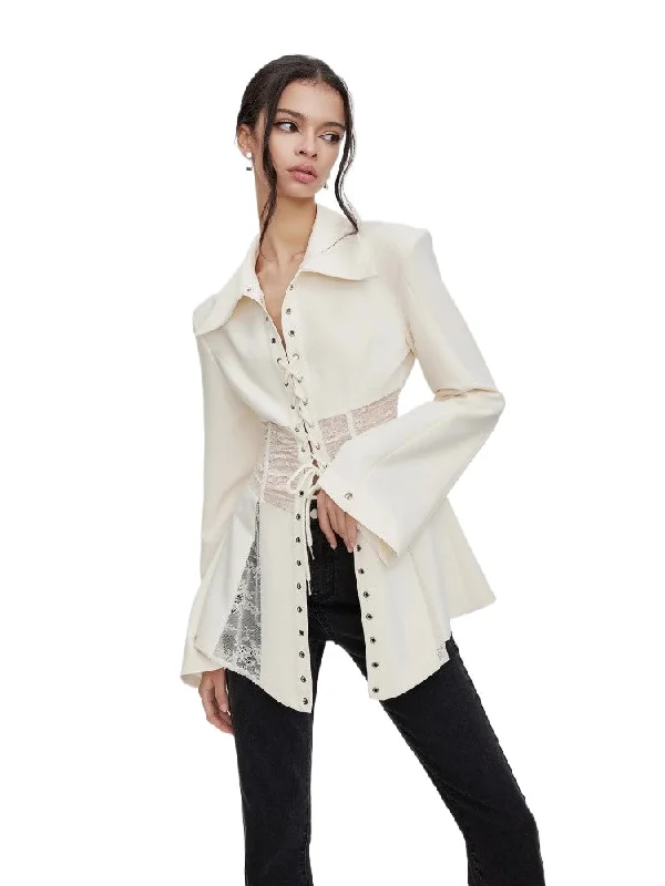 Chiara Lace-Up Professional Blazer Women's Business Blazer