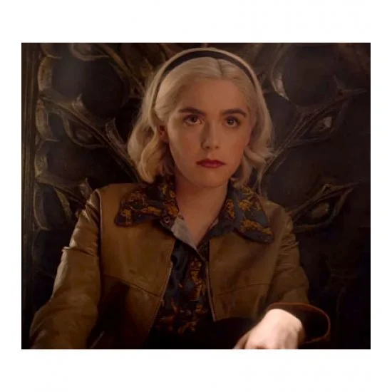 Chilling Adventures of Sabrina S03 Kiernan Shipka Brown Jacket