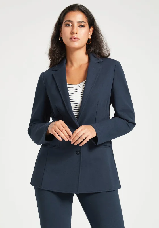 Classic Blazer (Navy) Women's Travel Jacket