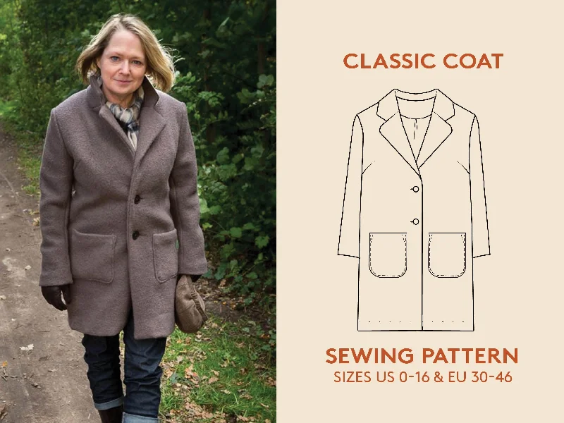 Classic Coat Sewing Pattern Chic Winter Coat