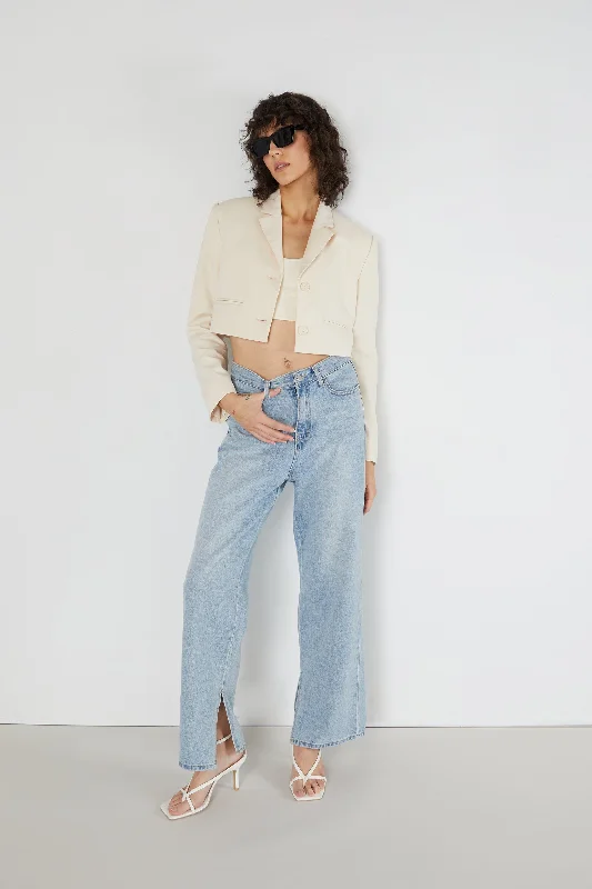 CROPPED BLAZER Women's Casual Suit